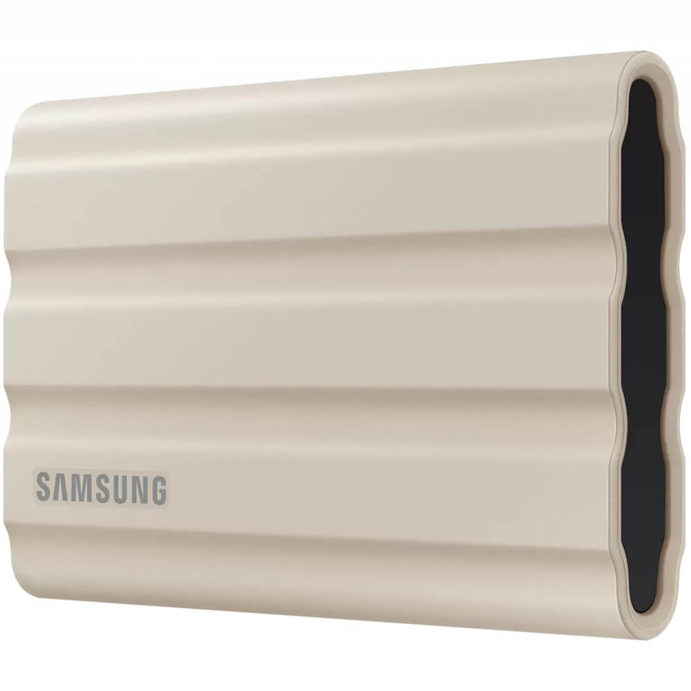Внешний жесткий диск  Samsung SSD T7 Shield 1TB (MU-PE1T0K/WW), цвет бежевый