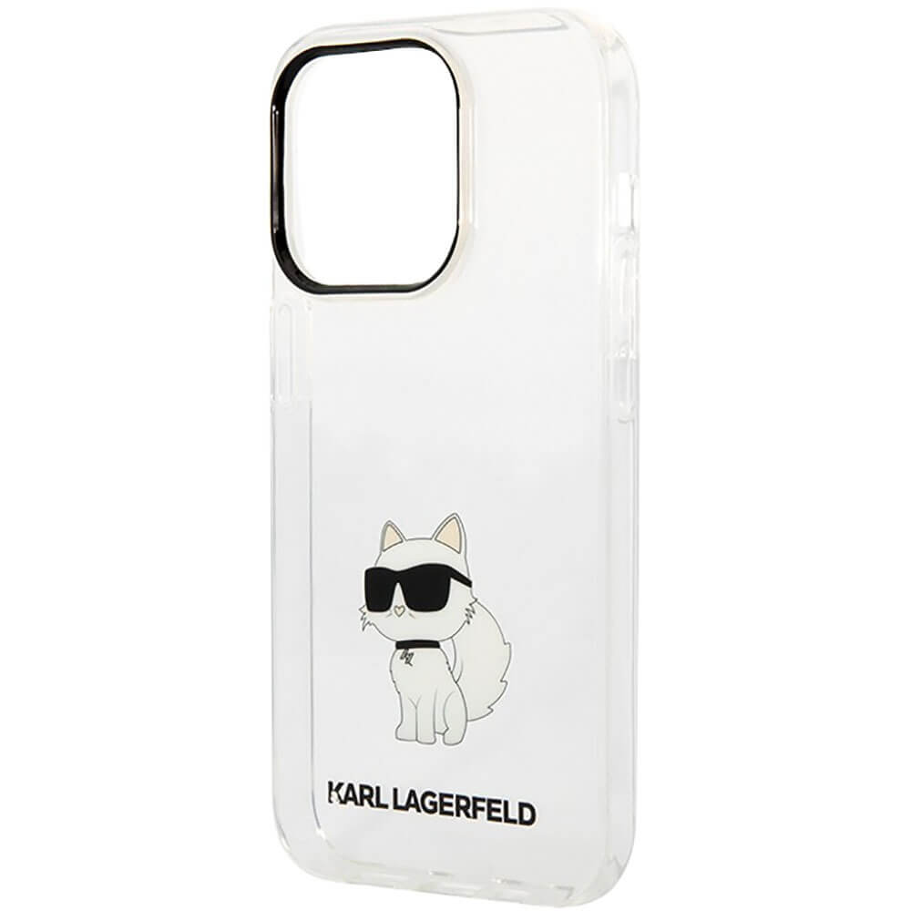 Чехол Karl Lagerfeld PC/TPU NFT Choupette Hard для iPhone 15 Pro прозрачный