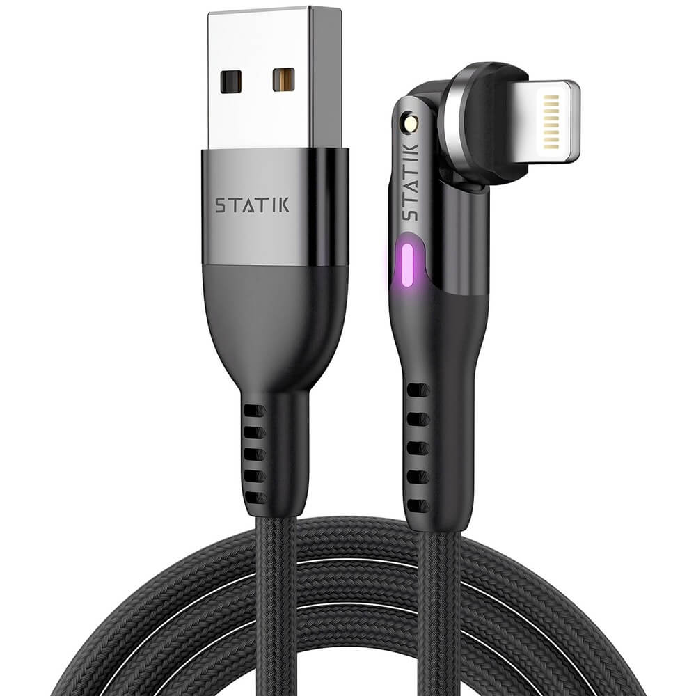 Кабель Statik PowerPivot USB-A/Lightning 2 м чёрный (PUP-0450-6FT-AL)
