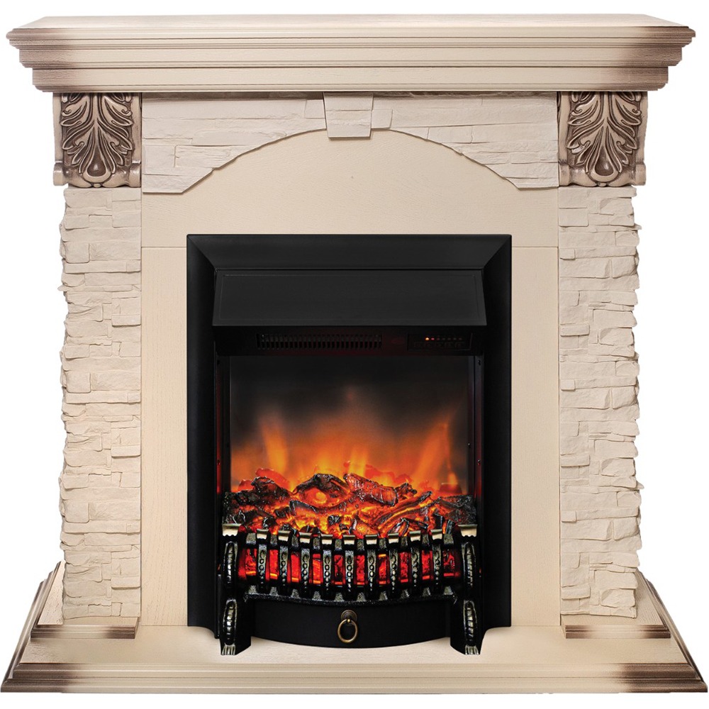 Каминокомплект RealFlame Dublin Lux STD/EUG WT + Fobos Lux BL