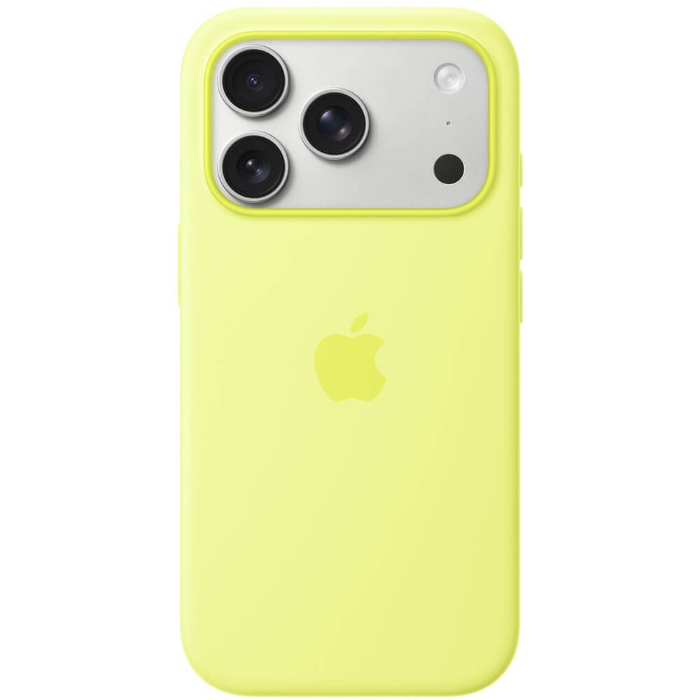 Чехол Apple для iPhone 17 Pro Silicone Case MagSafe неоново-жёлтый