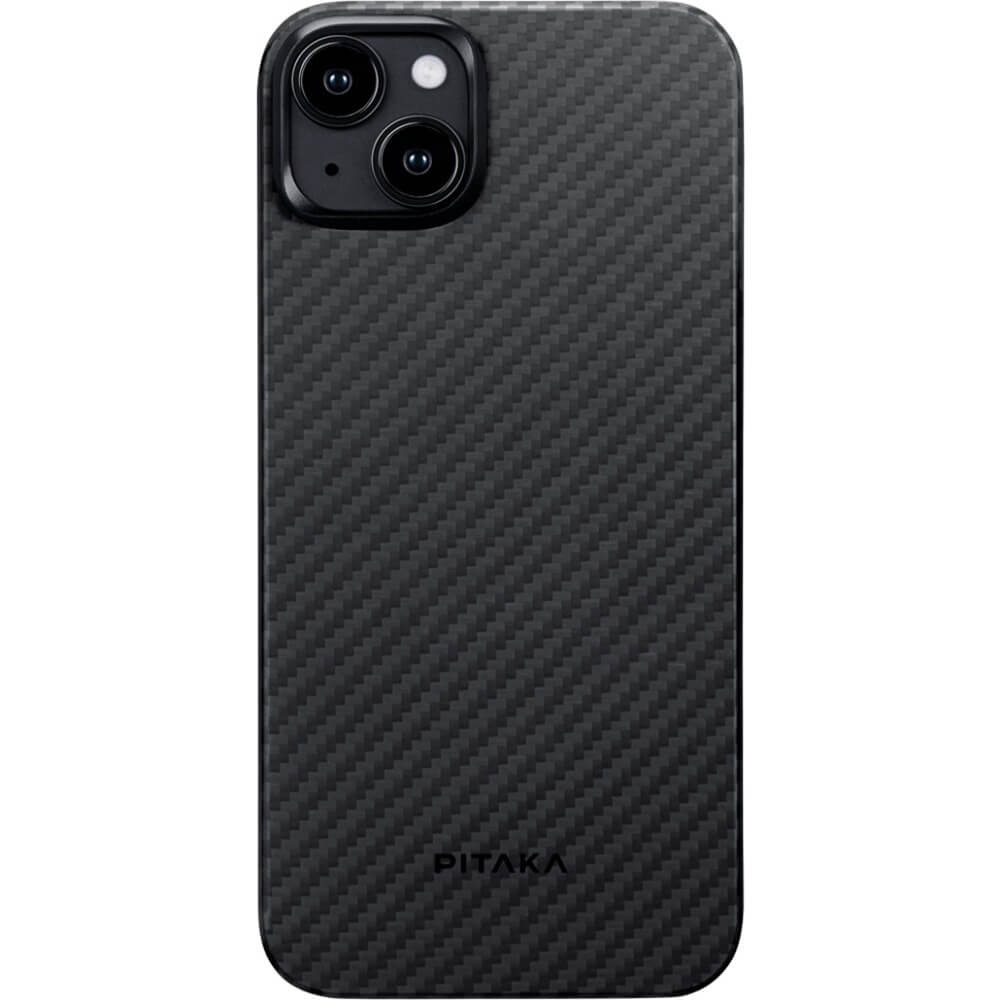Чехол Pitaka MagEZ Case 4 Compatible с Magsafe для iPhone 15 кевлар чёрно-серый (KI1501)