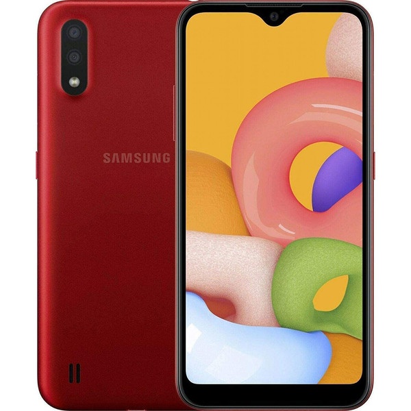 Смартфон Samsung Galaxy M01 32 ГБ красный - фото 1