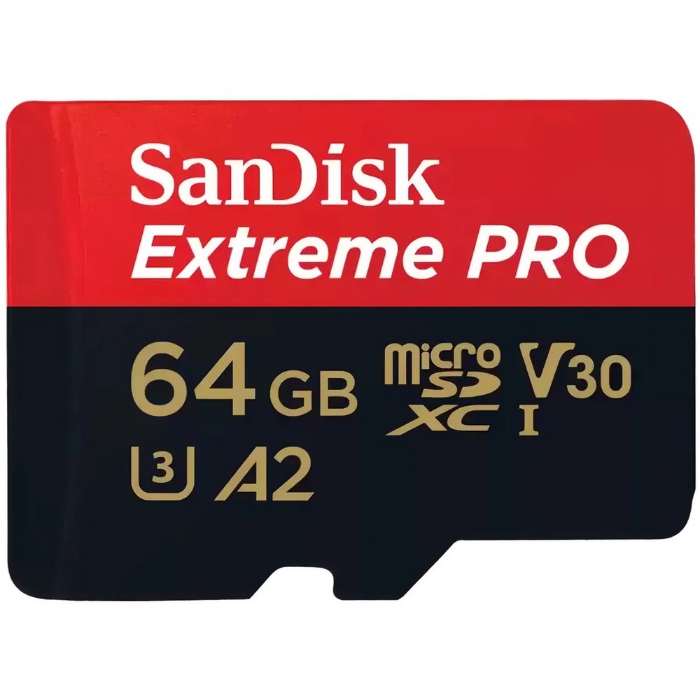 Карта памяти SanDisk Extreme Pro MicroSDXC 64 ГБ (SDSQXCU-064G-GN6MA)