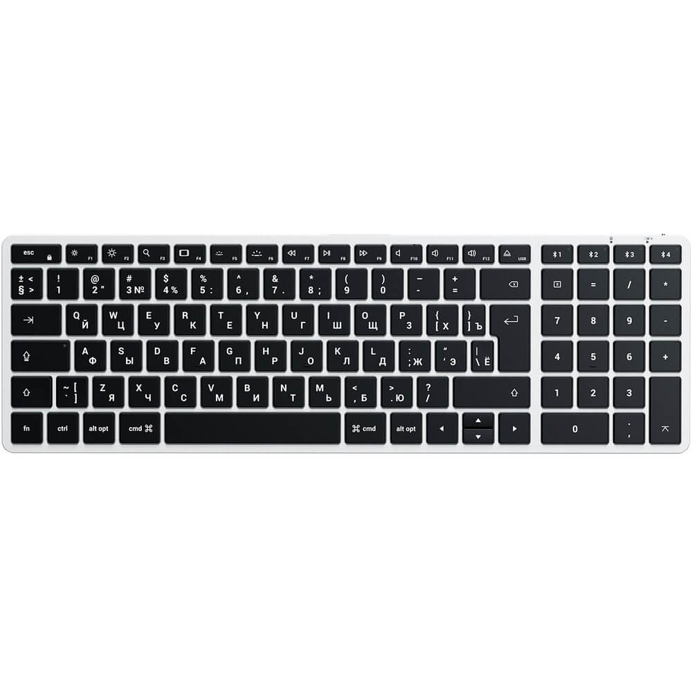 Клавиатура Satechi Slim X2 серебристый (ST-BTSX2S-RU)