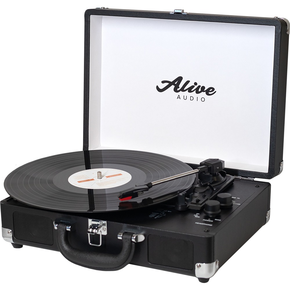 Проигрыватель виниловых пластинок Alive Audio Glam Noir GLM-01-NR, цвет чёрный