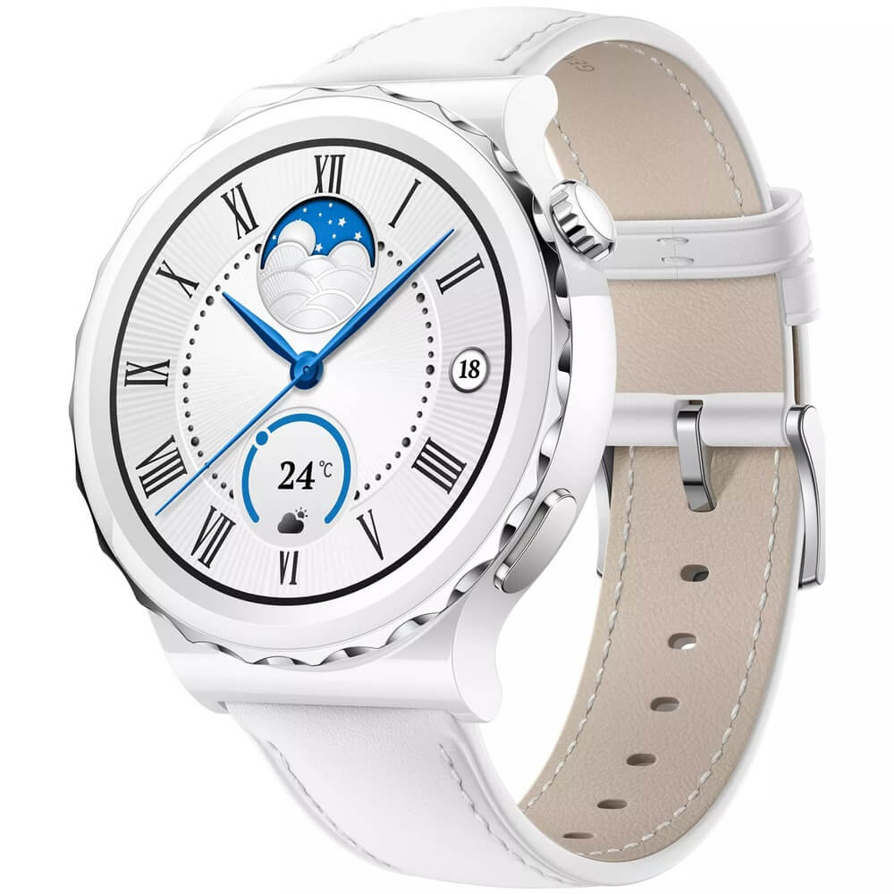 Смарт-часы Huawei Watch GT 3 Pro белые (FRIGGA-B19V)