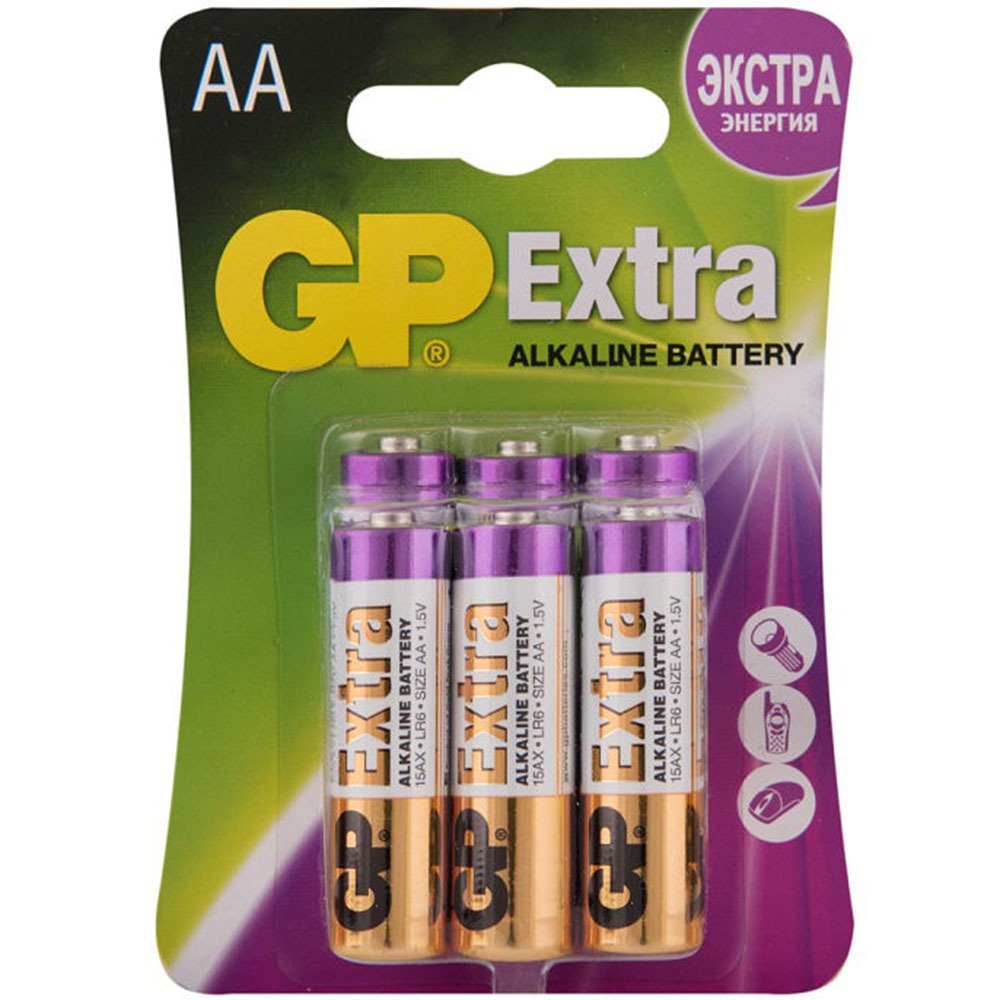 Батарейка GP Extra Alkaline 15AX-2CR6