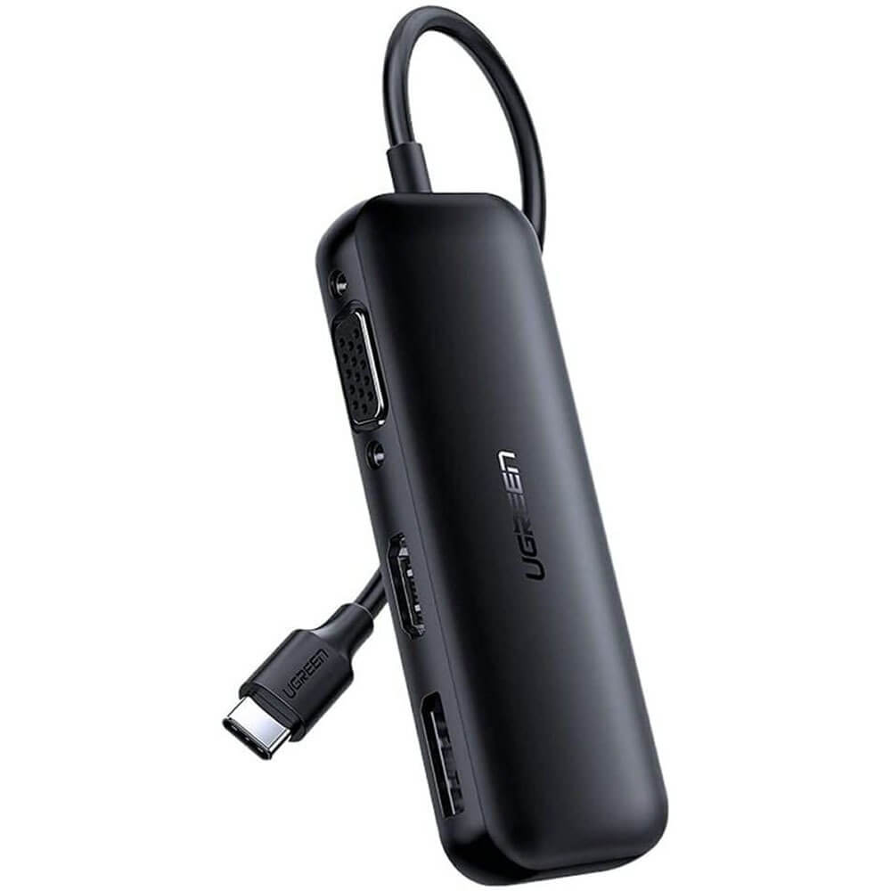 USB разветвитель Ugreen Hub 3 In 1 USB Type-C, чёрный (60568)