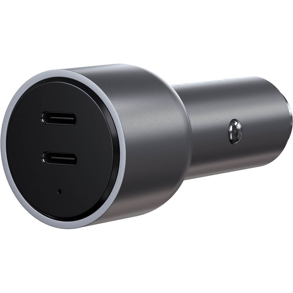 Автомобильное зарядное устройство Satechi Car Charger 40W 2xUSB-C серый космос
