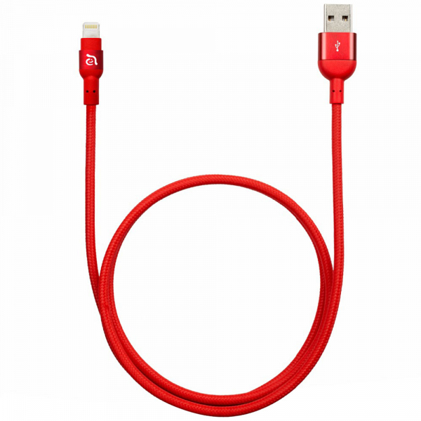 Аксессуар Apple Adam Elements PeAk Lightning, 1.2 м, красный