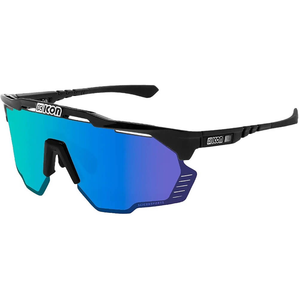 Спортивные очки Scicon Aeroshade Kunken Black Gloss/Multimirror Blue