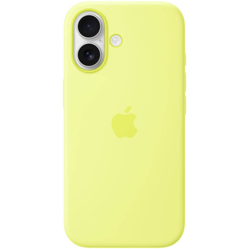 Чехол Apple для iPhone 17 Silicone Case MagSafe неоново-жёлтый