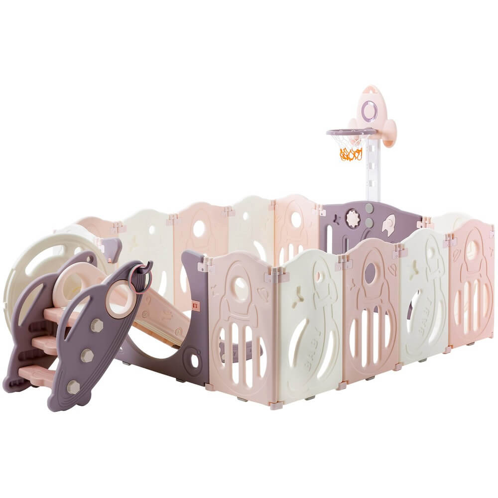 Детский манеж UNIX Kids Supreme Space 160x160 Rose