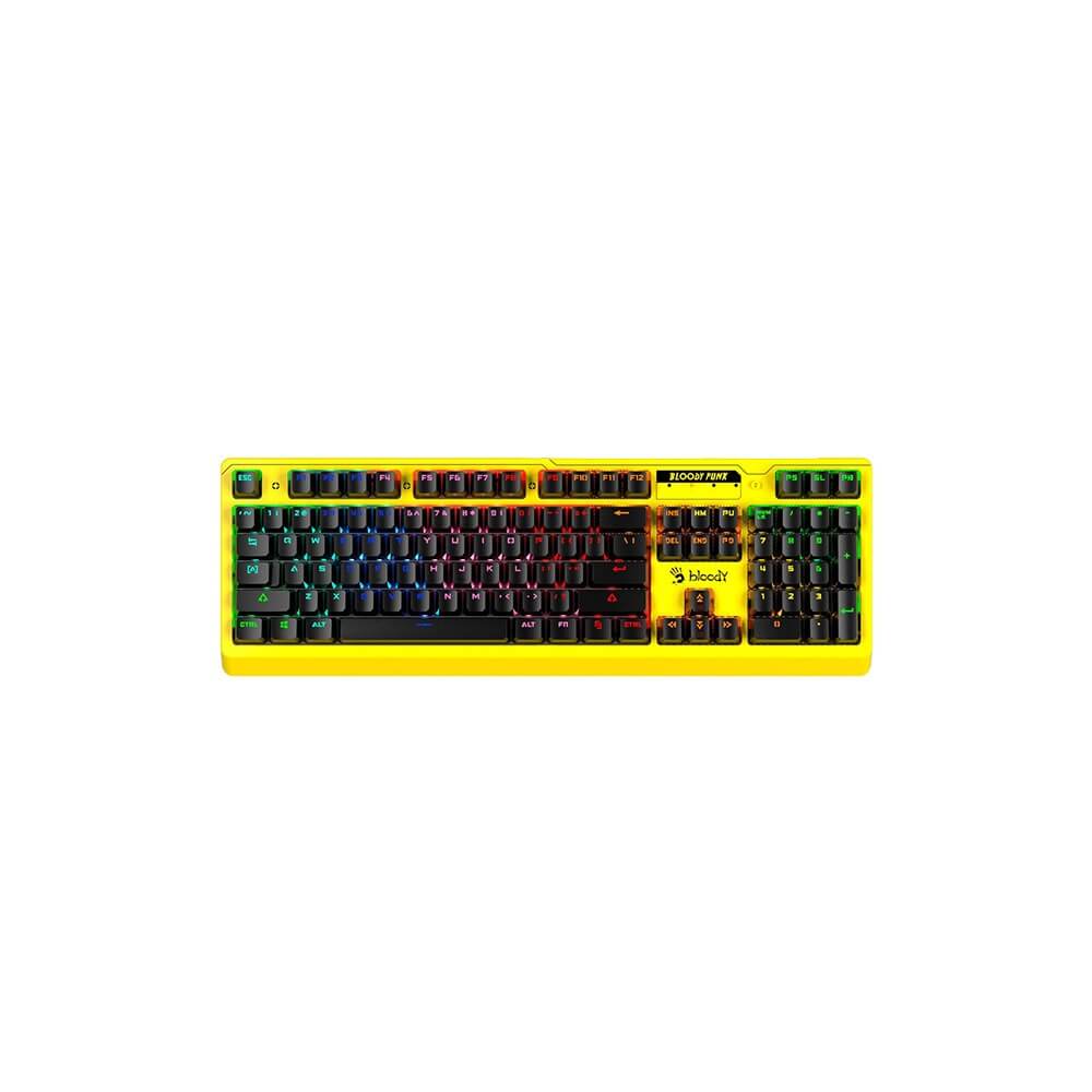 Клавиатура A4Tech Bloody B810RC Punk, жёлтый