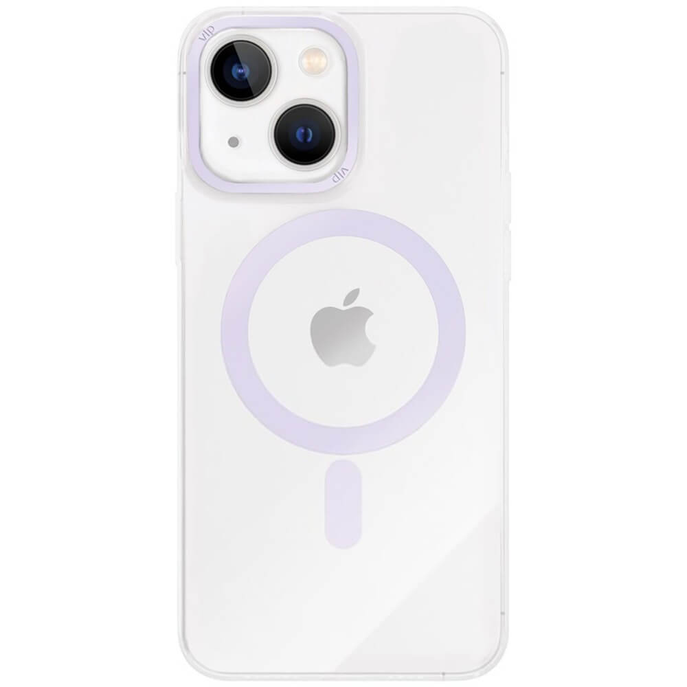 Чехол VLP Line Case with MagSafe для iPhone 14, фиолетовый