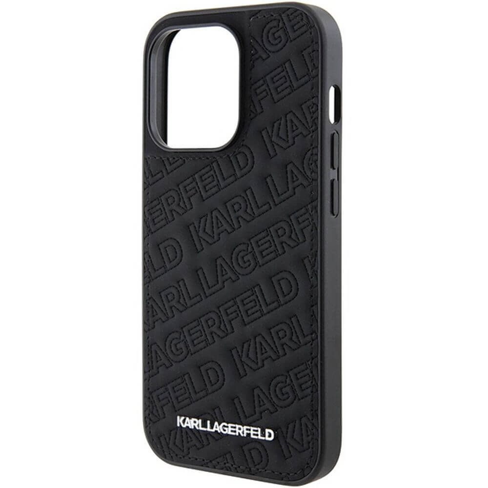 Чехол Karl Lagerfeld для iPhone 15 Pro Quilted Pattern Hard Case чёрный