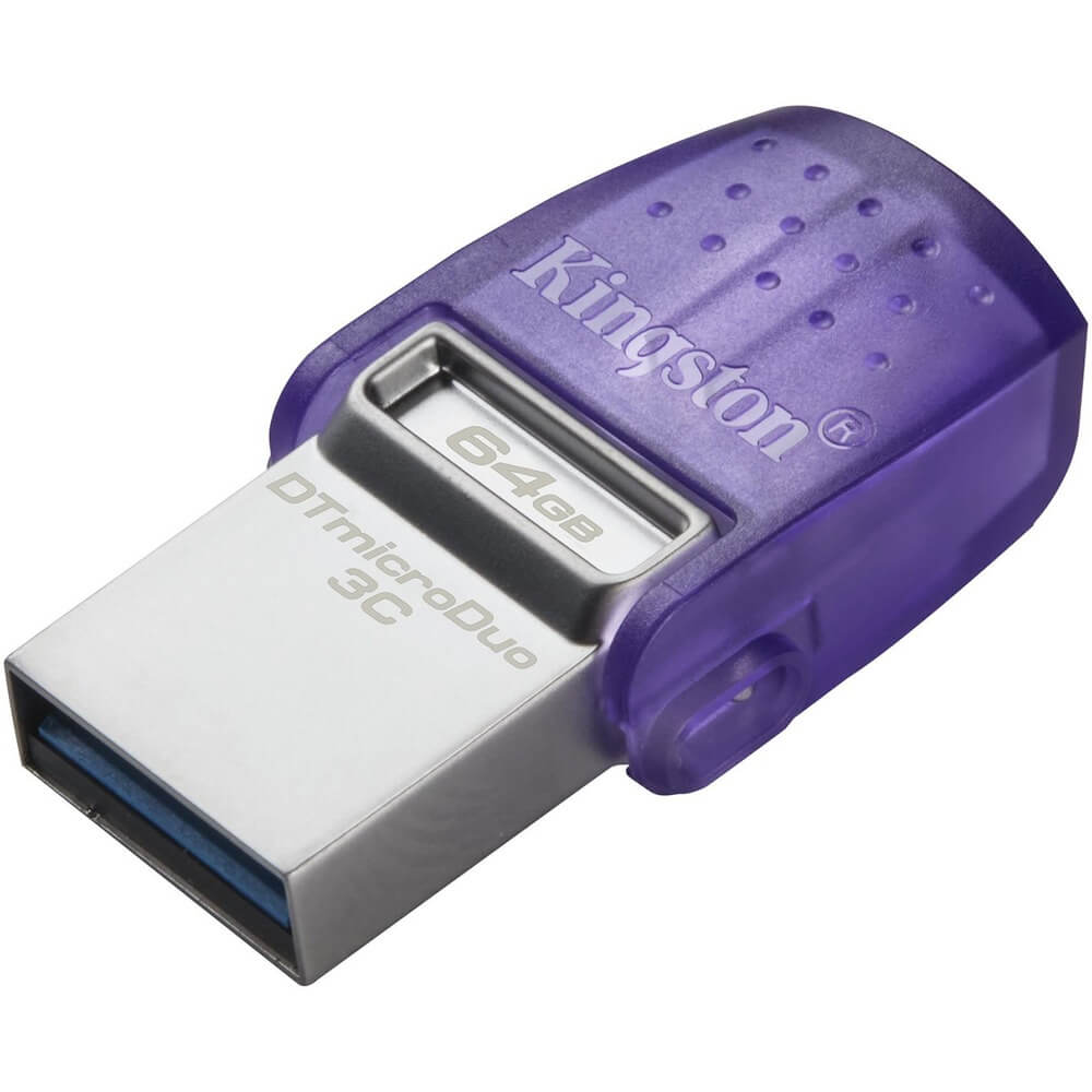 USB Flash drive Kingston DataTraveler MicroDuo 3C 64 ГБ фиолетовый