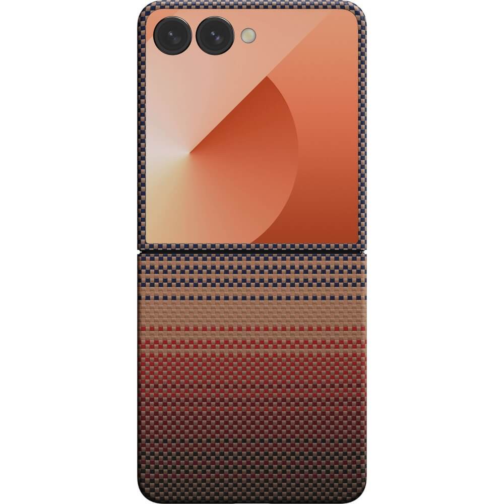 Чехол Pitaka Ultra-Slim Case для Samsung Galaxy Z Flip7 коричневый