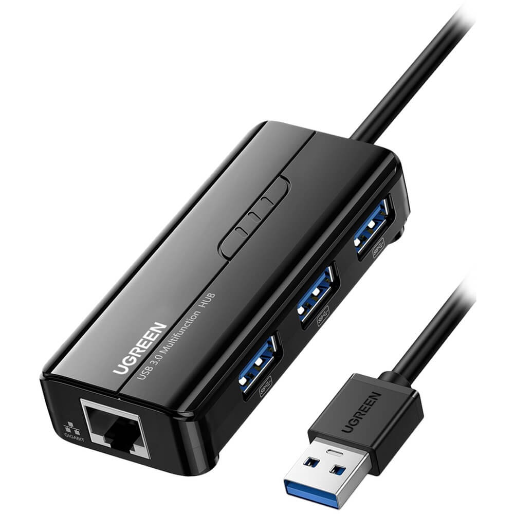USB разветвитель Ugreen Hub USB 3.0, чёрный (20265)