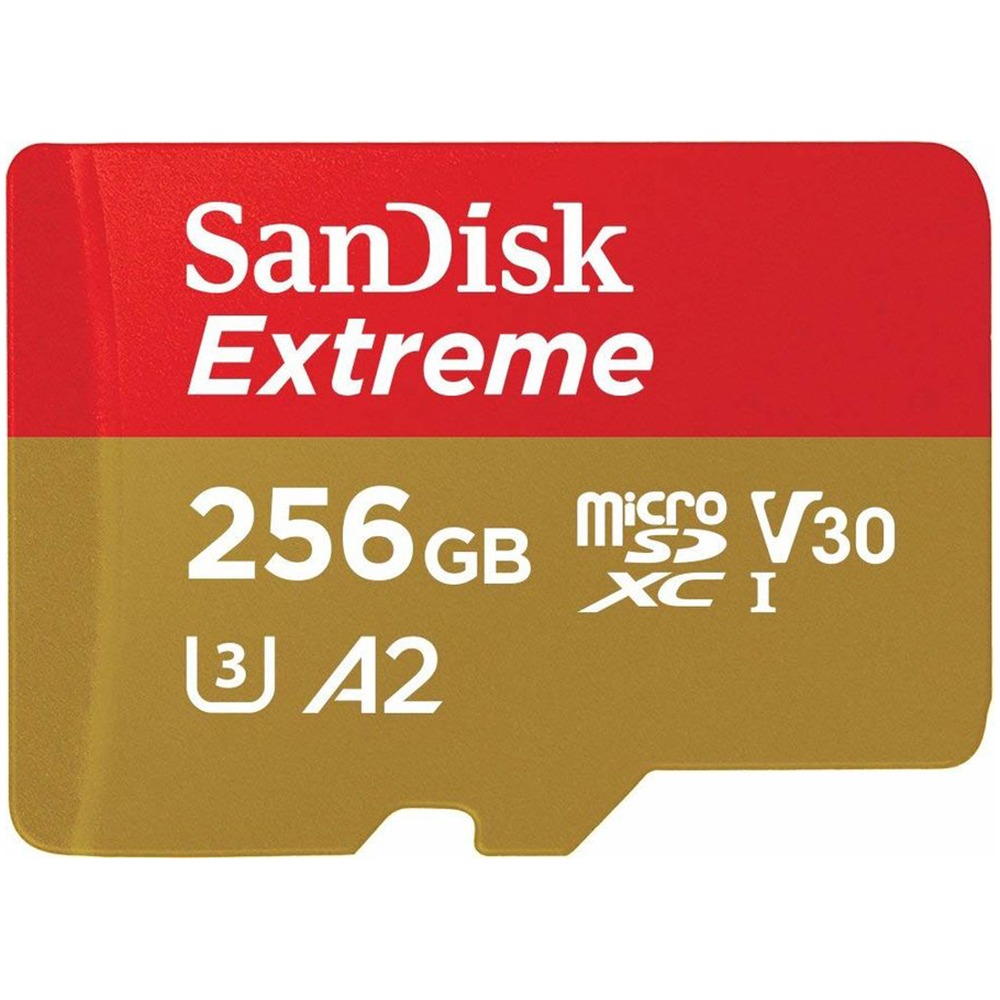 Карта памяти SanDisk Extreme MicroSDXC 256GB (SDSQXA1-256G-GN6MA) Extreme MicroSDXC 256GB (SDSQXA1-256G-GN6MA) - фото 1