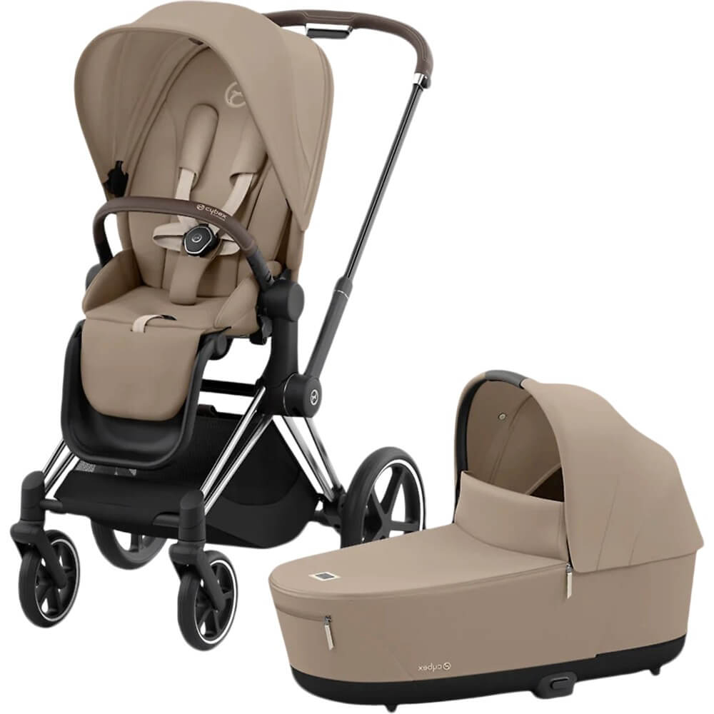 Детская коляска Cybex Priam IV Chrome Brown 2в1 Cozy Beige 145000₽