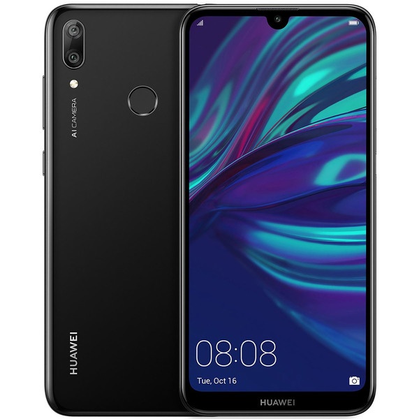 Смартфон Huawei Y7 (2019) 32 ГБ полночный чёрный