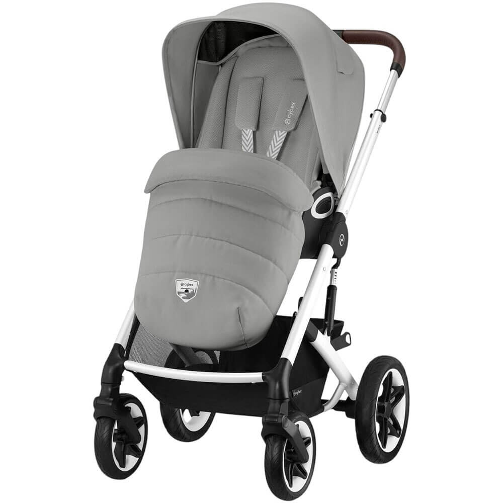 Детская коляска Cybex Talos S Lux SLV Stone Grey с дождевиком 75200₽