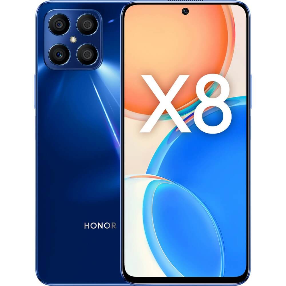 Смартфон Honor X8 128 ГБ синий океан