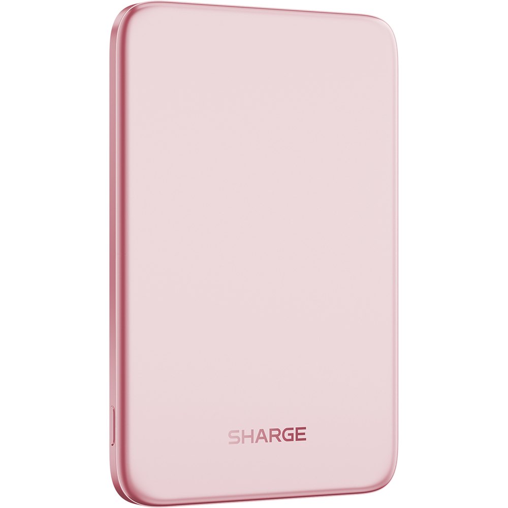 Внешний аккумулятор Sharge M6 Magnetic 5000 мАч 15W Wireless розовый