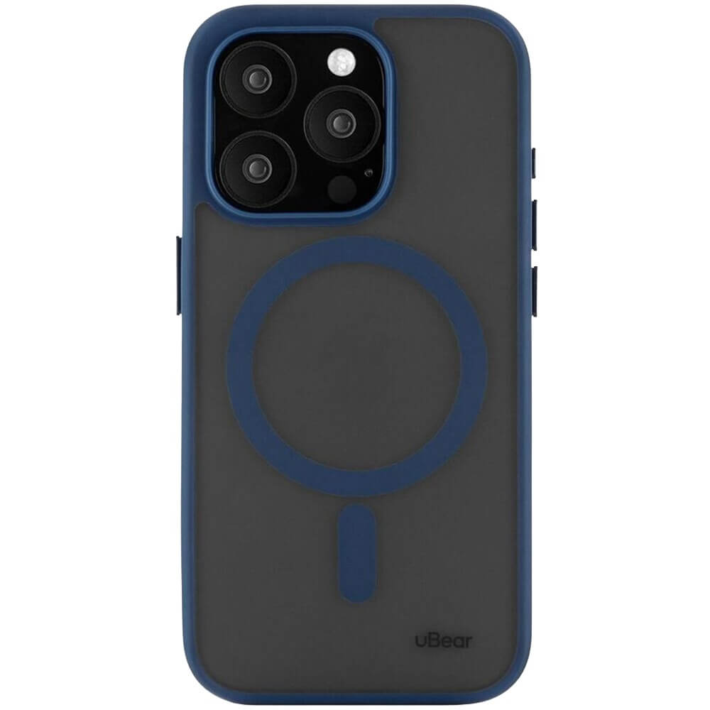 Чехол uBear Cloud Mag Case для iPhone 15 Pro MagSafe синий
