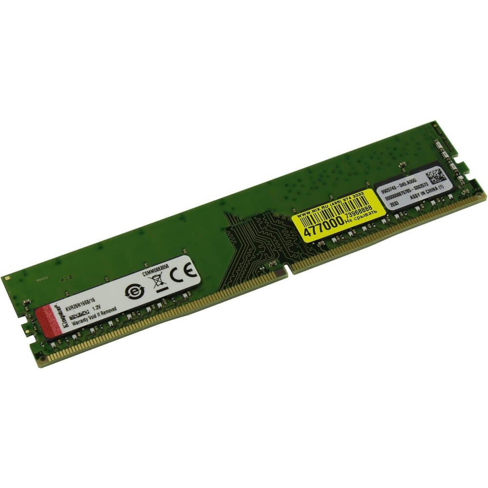 Оперативная память Kingston 16GB DDR4 KVR26N19S816 459000₽