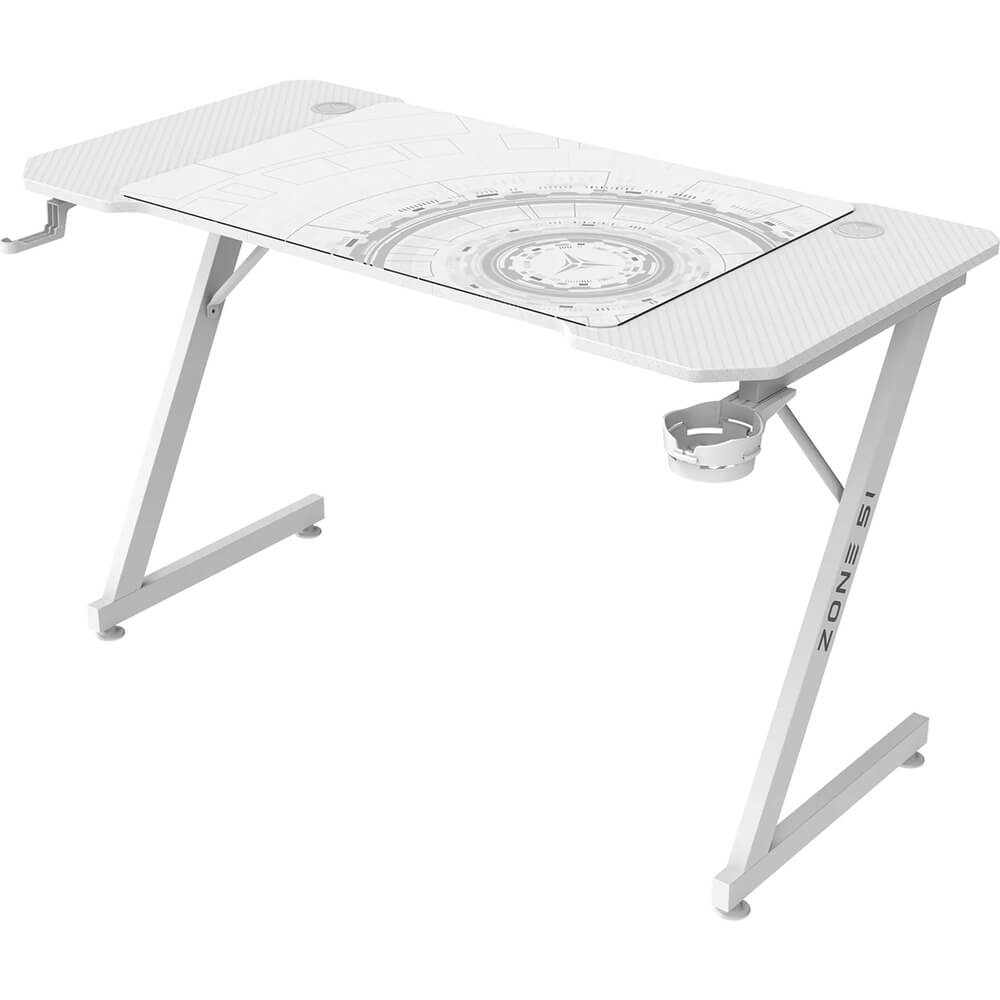 Компьютерный стол ZONE 51 Trine 120 White (Z51-T2N-WH)