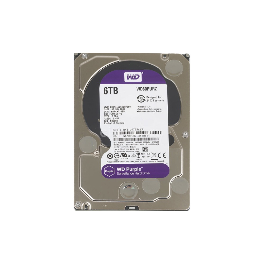 Жесткий диск Western Digital Original 6TB Purple (WD62PURZ)