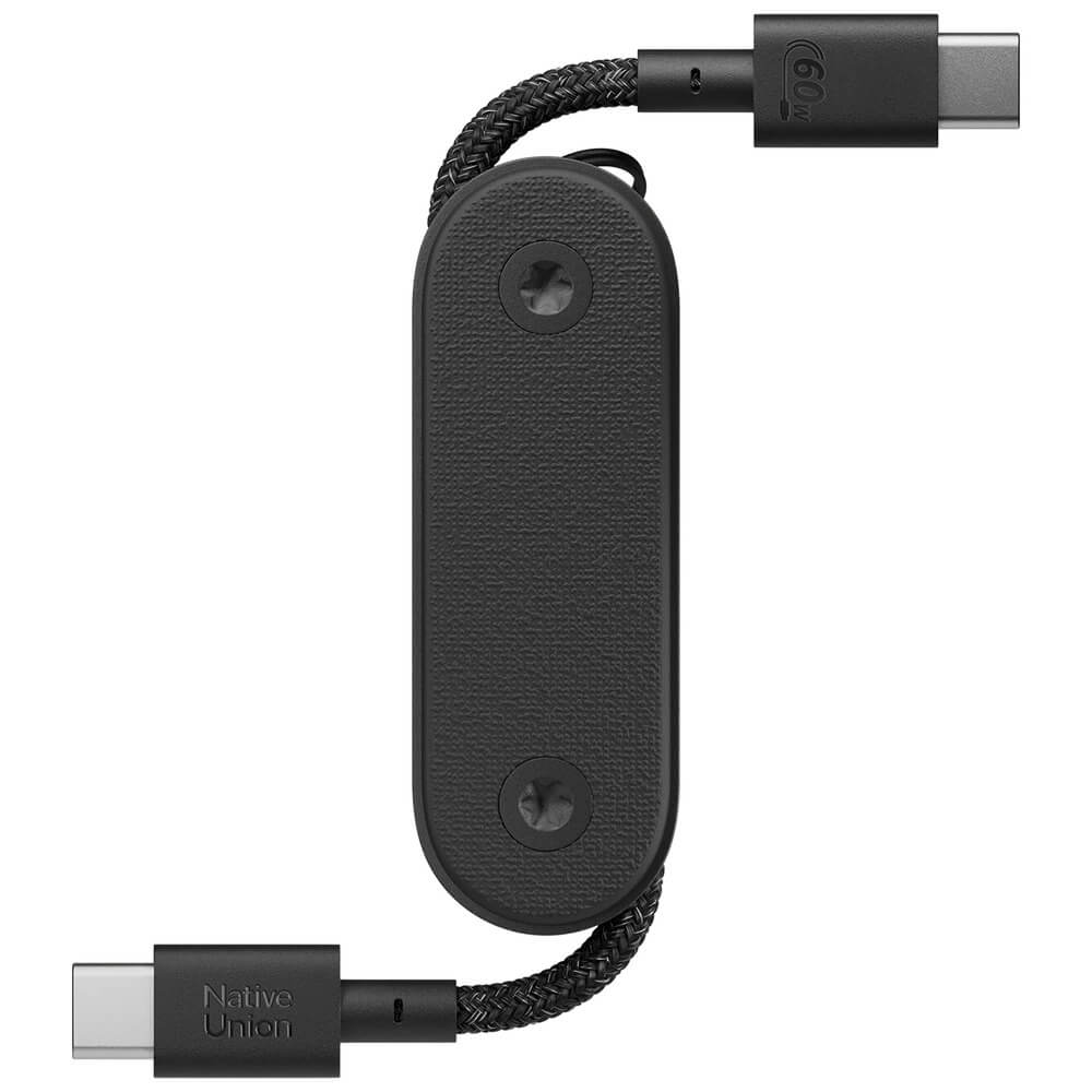 Кабель Native Union 2хUSB-C 60W 017 м чёрный POCK-C-BLK-NP 4990₽