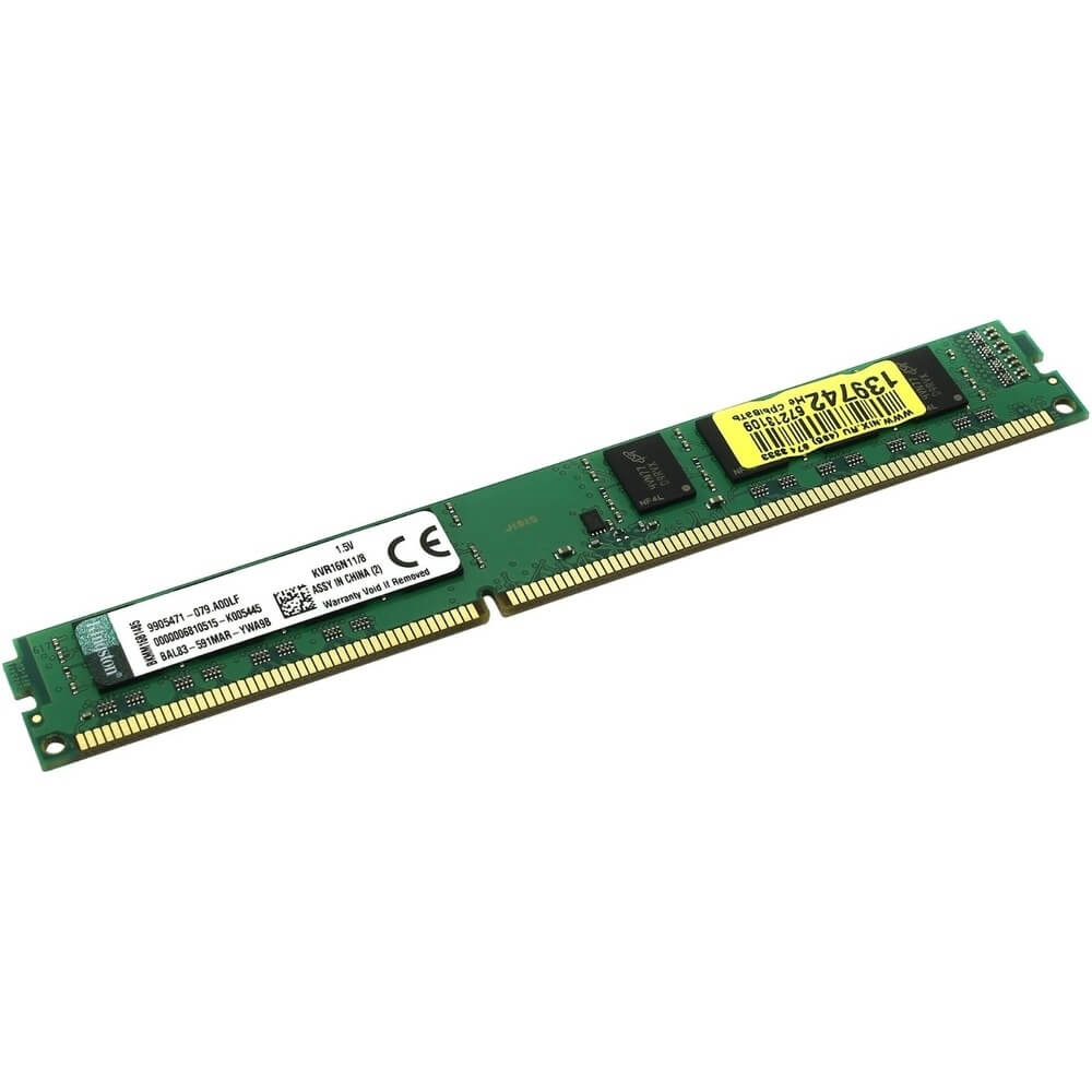 Оперативная память Kingston 8GB PC12800 DDR3 (KVR16N11/8WP)