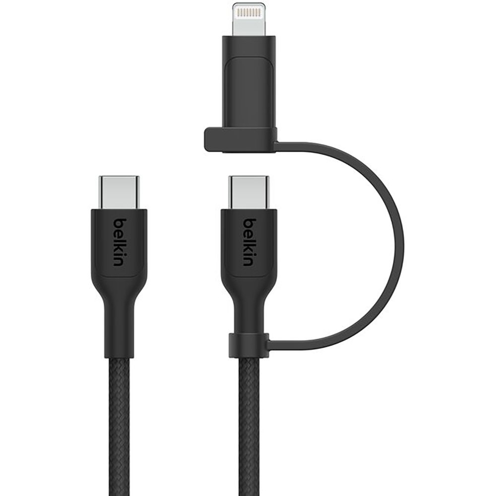 Кабель Belkin 2 в 1 USB Type-C/Lightning 1.5 м чёрный (CAC003hq1.5MBK)