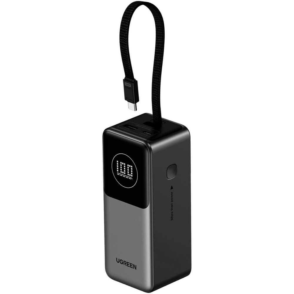 Внешний аккумулятор Ugreen PB723 130W 20000 мАч серый космос