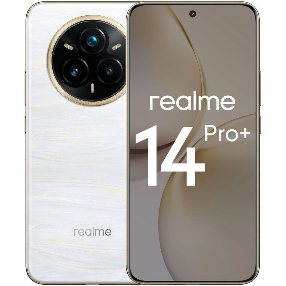Смартфон Realme 14 Pro 12512 ГБ жемчужный белый 37990₽
