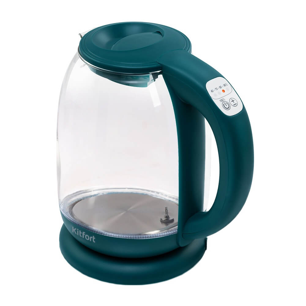 Чайник Kitfort КТ-640-4, цвет изумрудный - фото 1