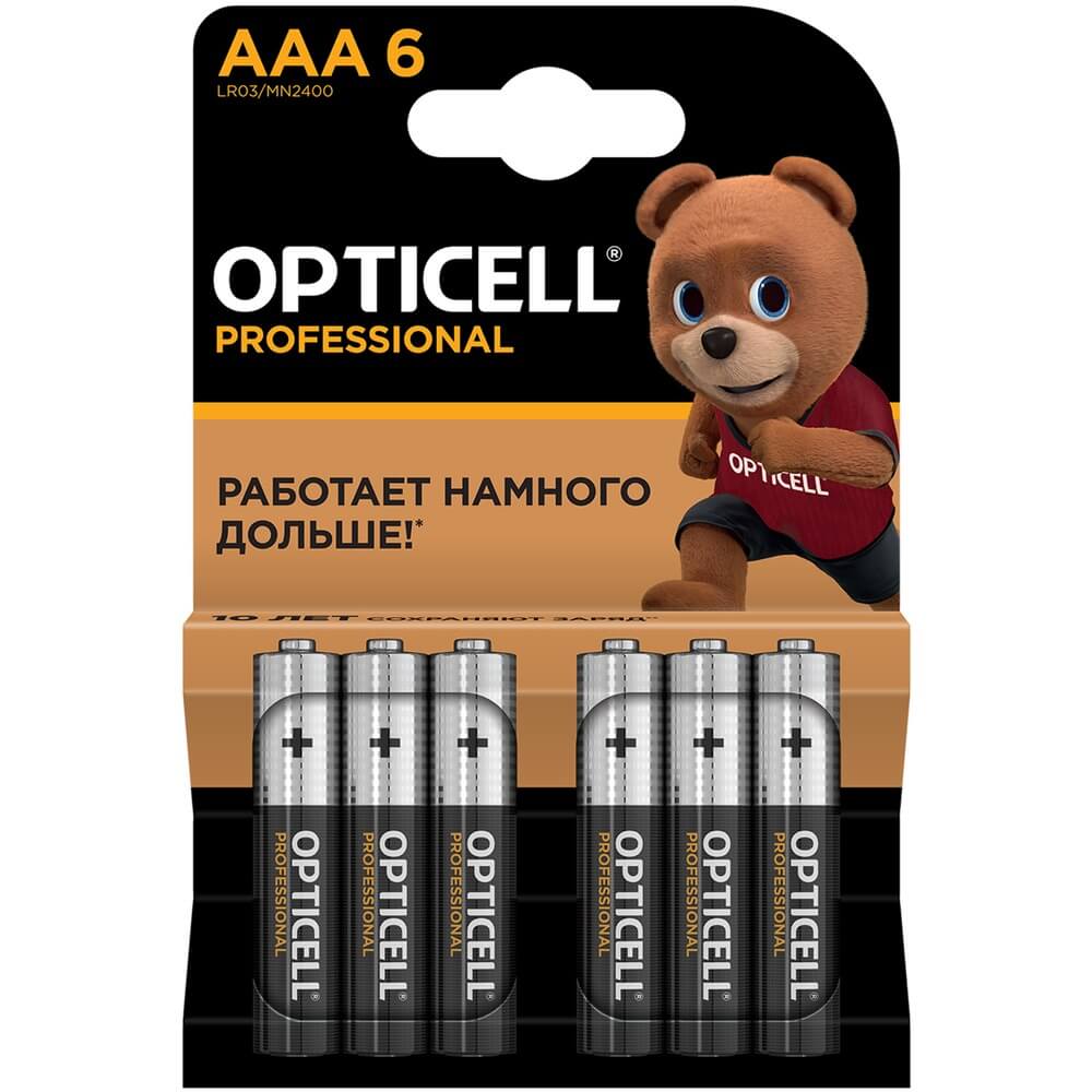 Батарейка Opticell Professional LR03/MN2400 (6 шт)