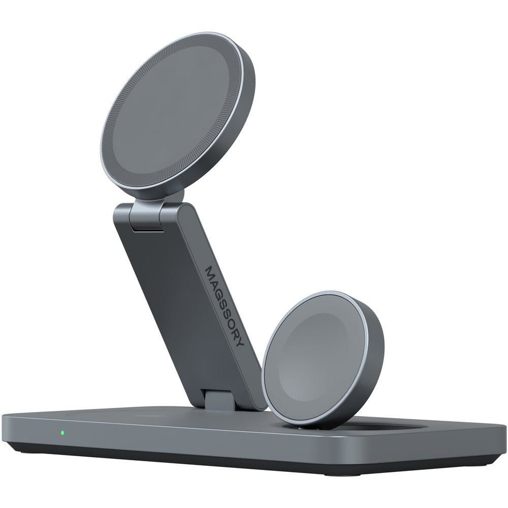 Беспроводное зарядное устройство Magssory Yoga для Apple 3 в 1 с Qi2 (WCH016m)