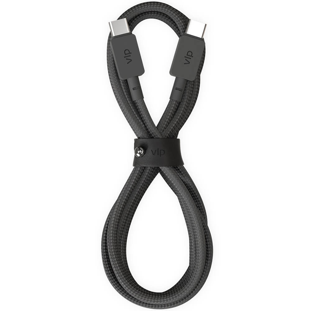 Кабель VLP Nylon Cable USB Type-C 1.2 м чёрный