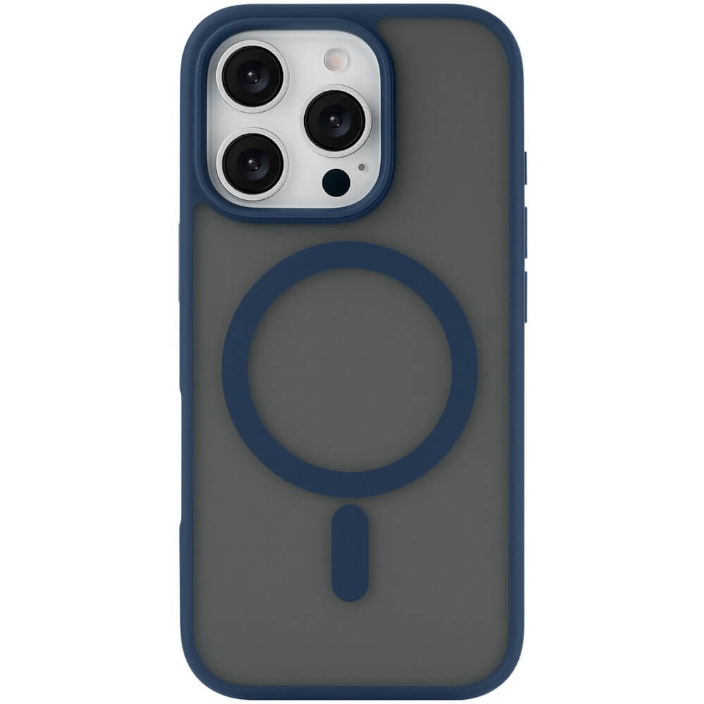 Чехол uBear Cloud Mag Case для iPhone 16 Pro тёмно-синий