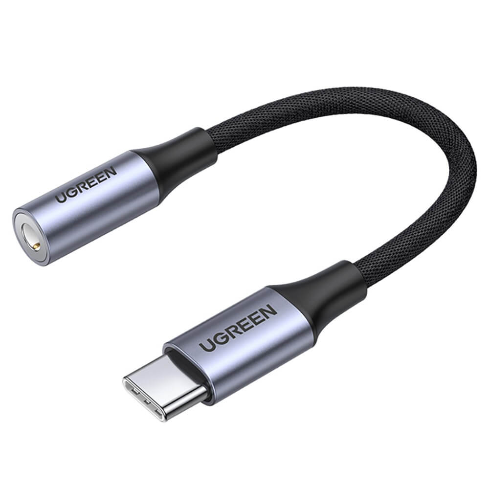 Кабель Ugreen USB-C - AUX, серый