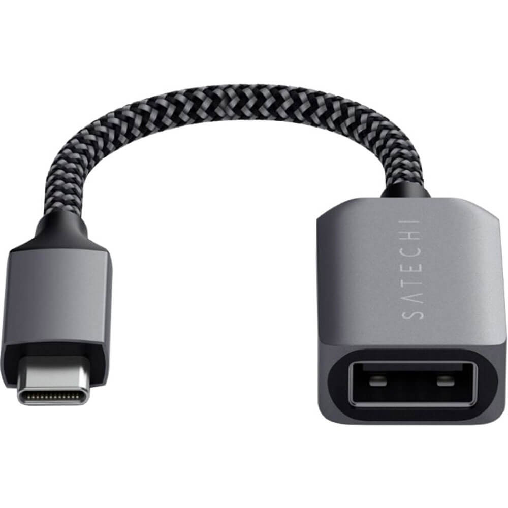 Переходник Satechi ST-UCATCM USB Type-C - USB 3.0 0.1 м, серый космос
