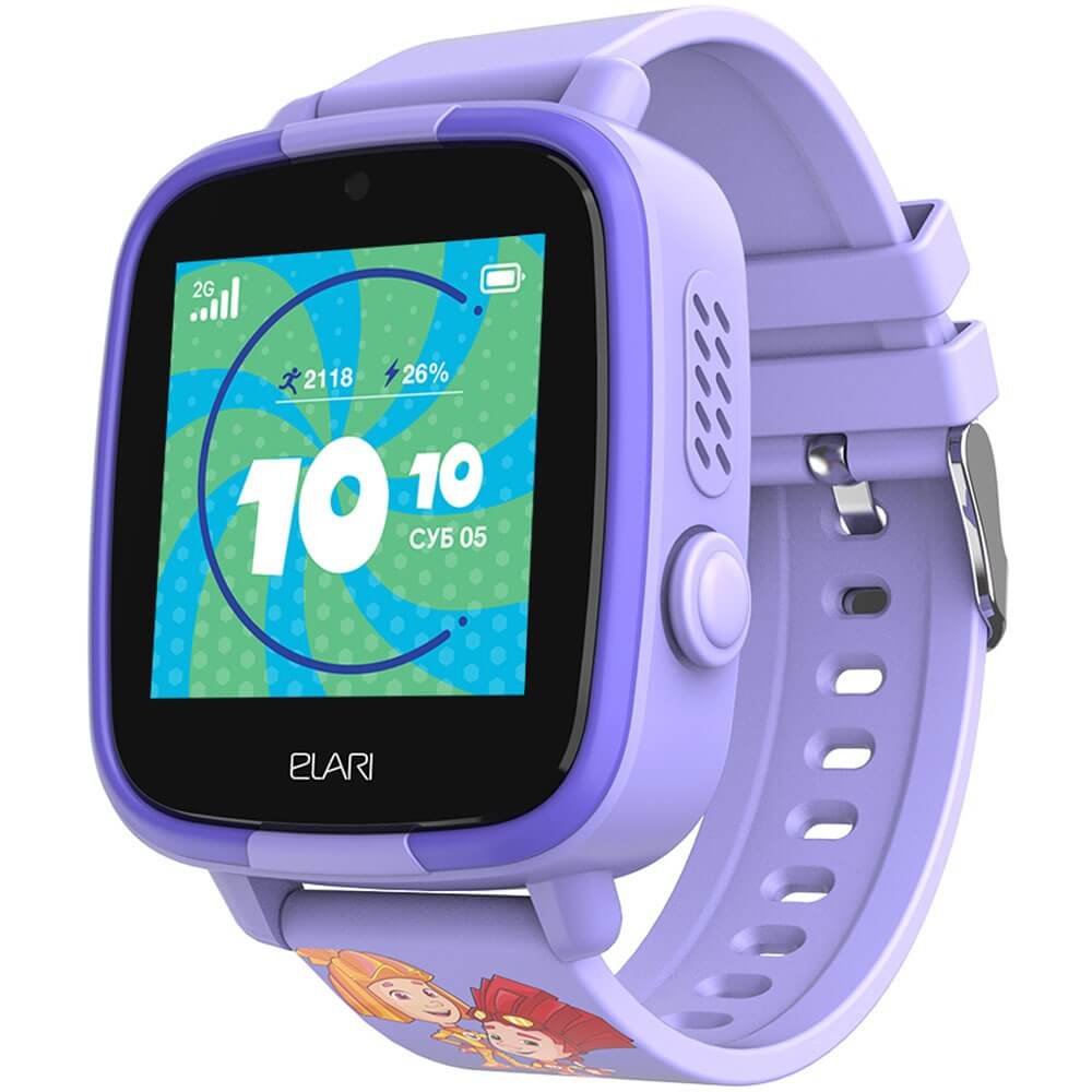 Детские смарт-часы Elari FixiTime Fun, фиолетовый
