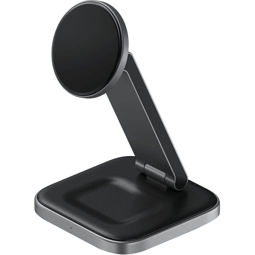 Беспроводное зарядное устройство Satechi Foldable QI2 Wireless Charging Stand 2-in-1 серый космос ST-Q21FM 9990₽