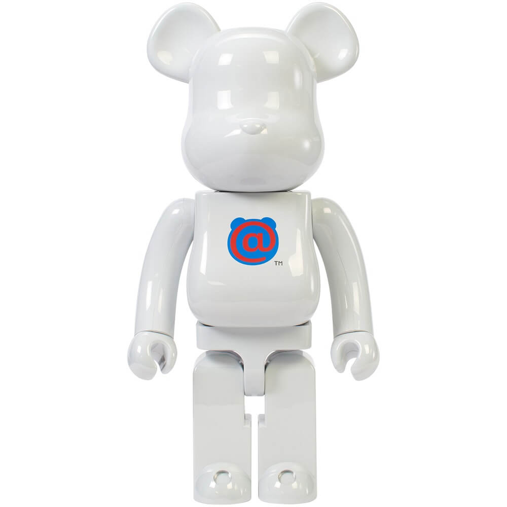 Фигура Bearbrick Medicom Toy Bearbrick Logo 1st Model White Chrome 1000%