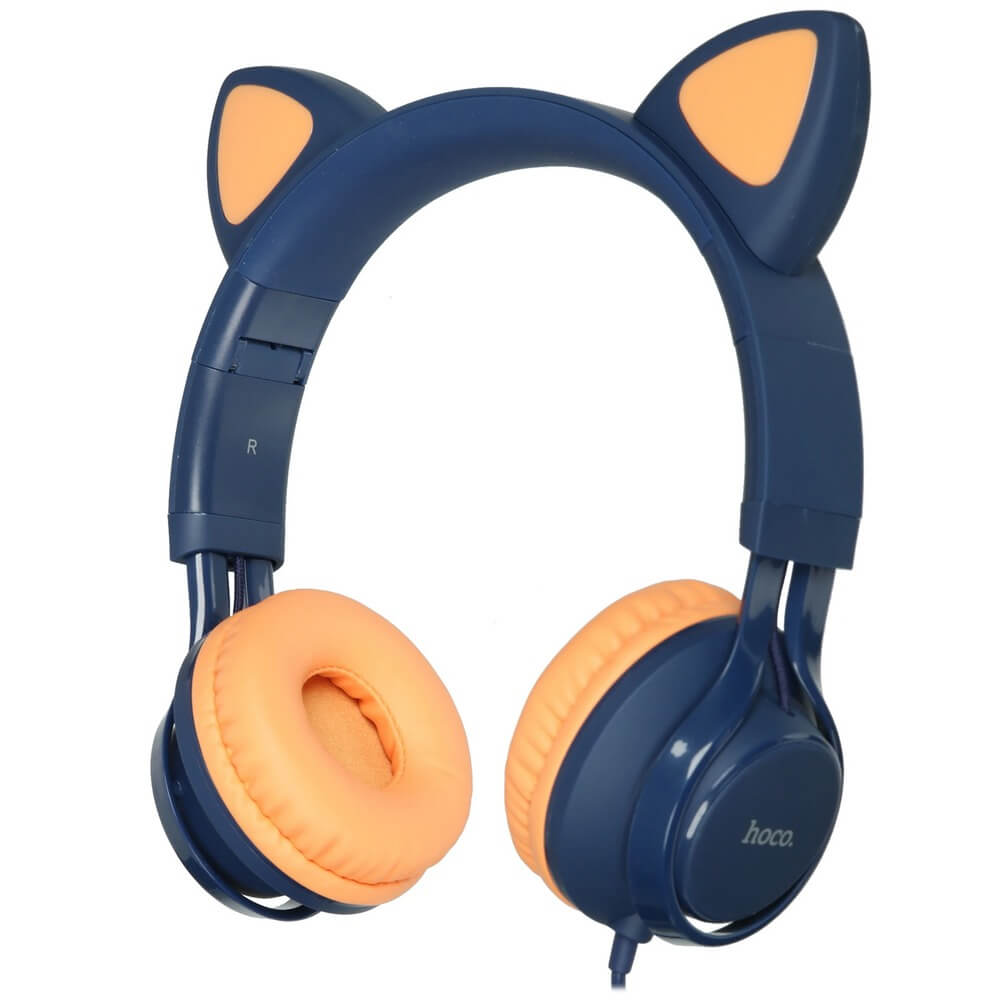 Наушники Hoco W36 Cat Ear синие 1990₽